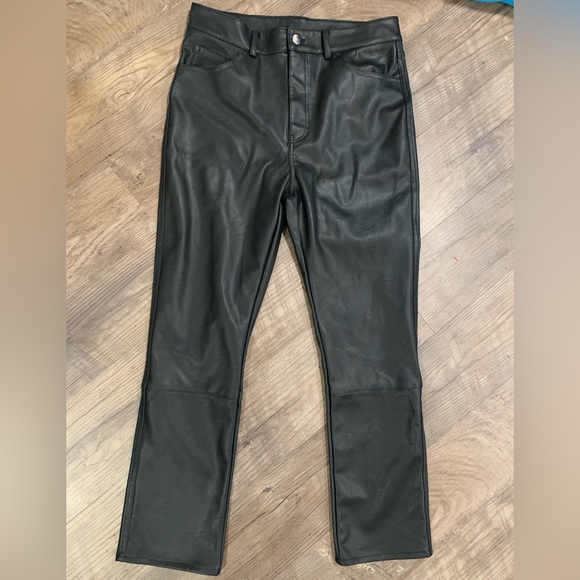 H&M Size 8 Fake Leather Pants - Picture 2 of 5